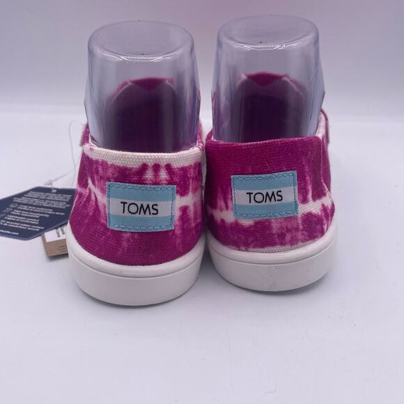 TOMS Alpargata Cupsole Slip On Shoes Fuchsia Rose Canvas Flats Womens 6.5 - Picture 5 of 6